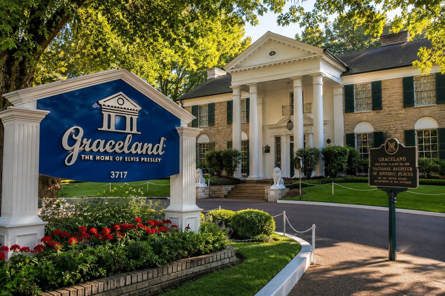 Graceland mansion, home of Elvis Presley