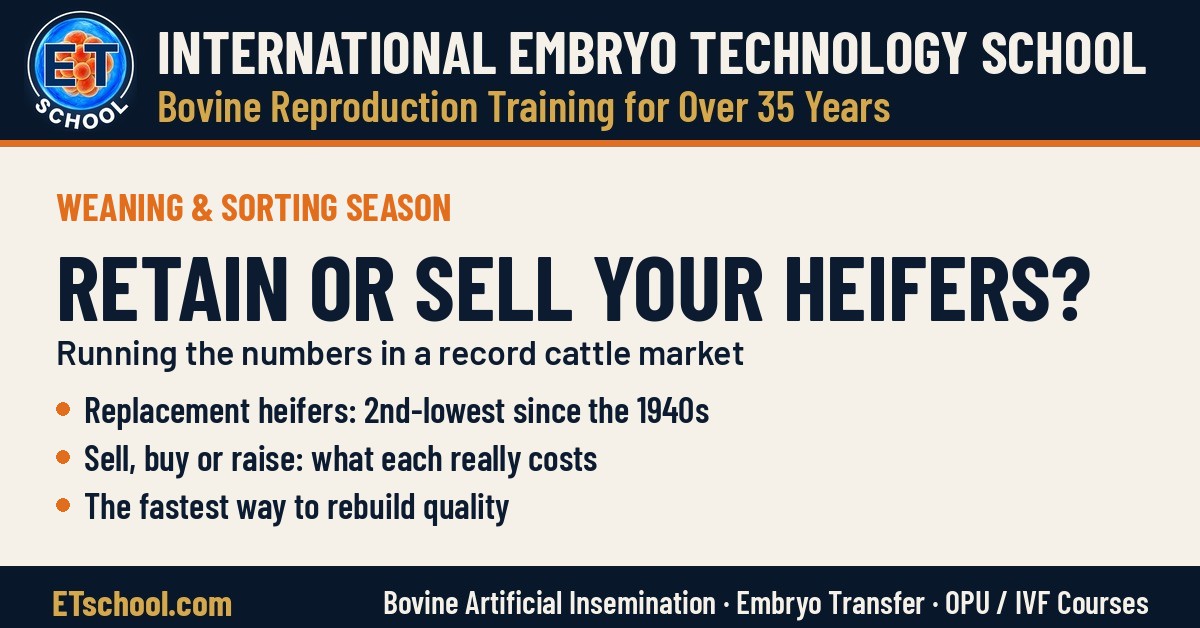 Retain or sell replacement heifers - running the numbers in a record cattle market