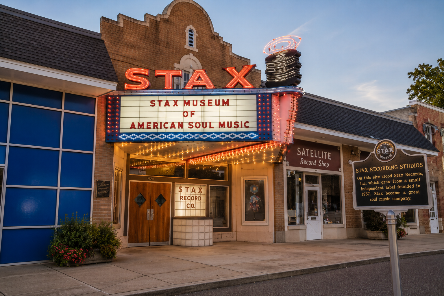 Stax Museum of American Soul Music marquee, Memphis