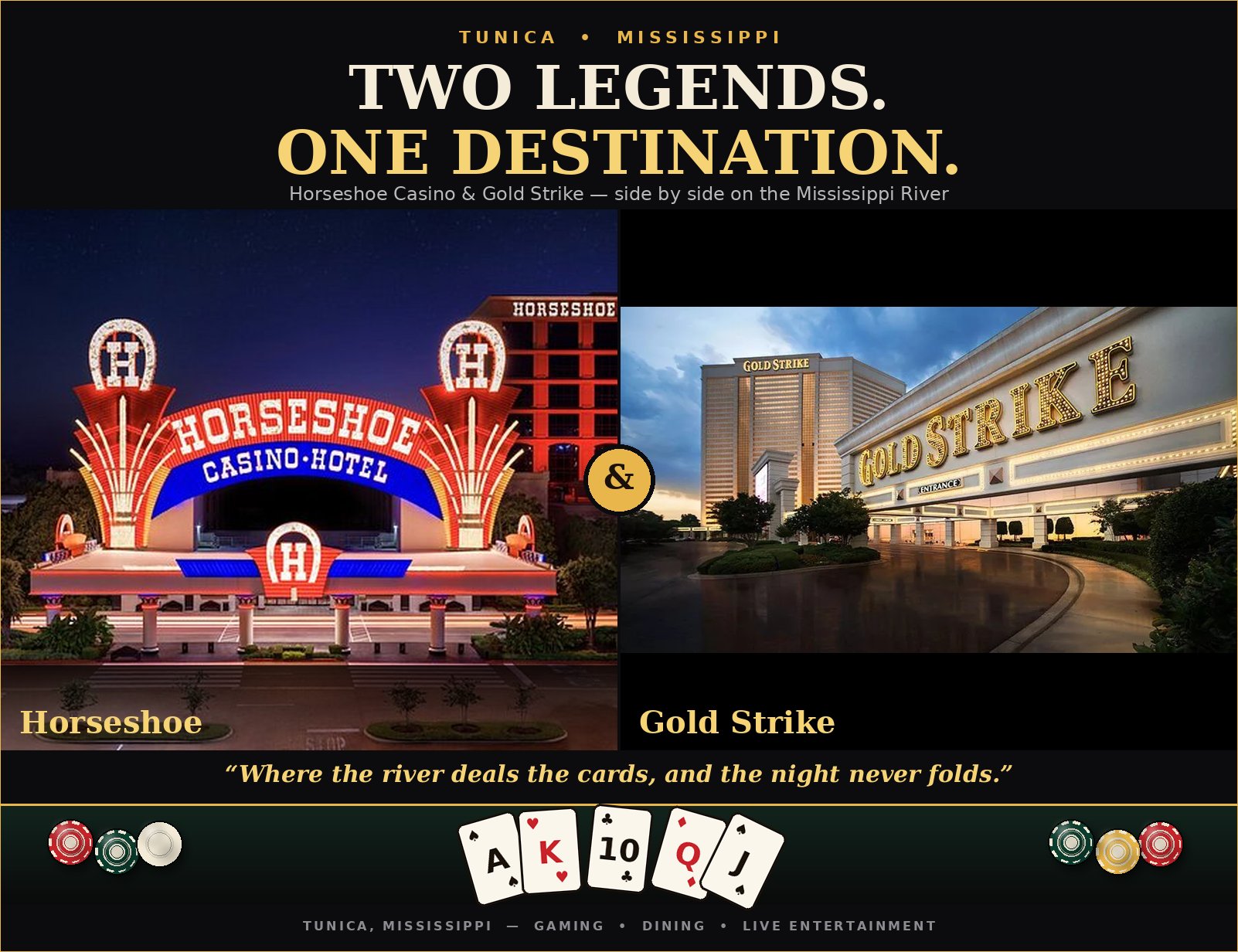 Horseshoe Casino and Gold Strike in Tunica, Mississippi