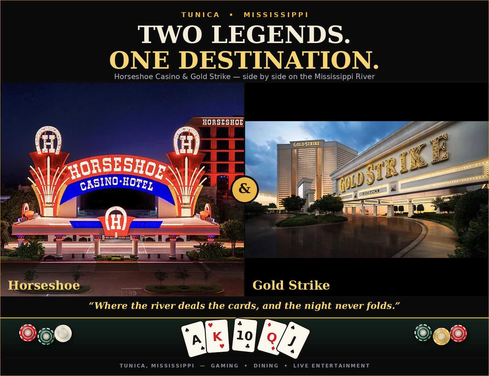 Horseshoe Casino and Gold Strike in Tunica, Mississippi