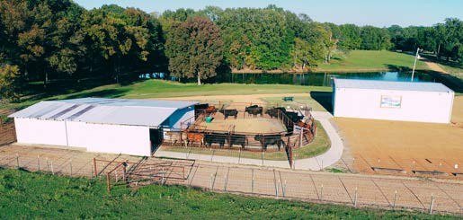 The training facility from the air